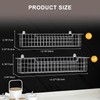GUUKAR Spice Rack Wall Mount, 4-Pack Seasoning Organizer for Kitchen
