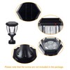 Kendal Large Outdoor Solar Powered LED Light Lamp (Black-8405)