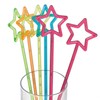 Star Top Swizzle Sticks Disposible 9.8 Inch Cocktail Drink Stirrers