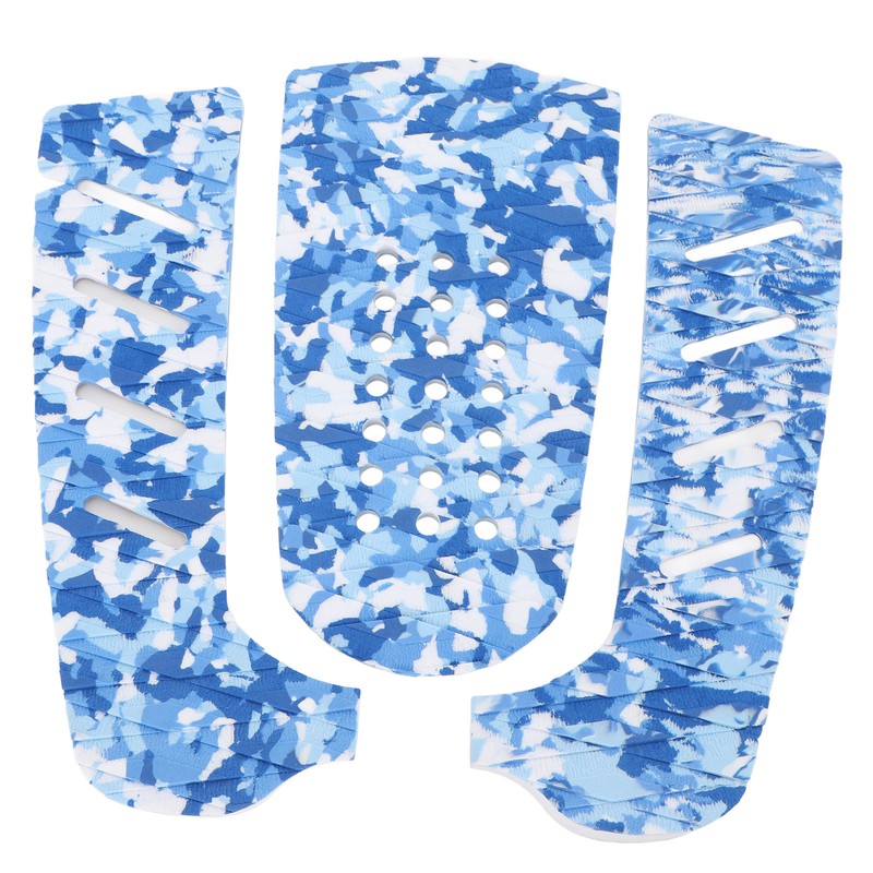 3pcs EVA Surfboard Deck Traction Pad Non Slip Grip Double