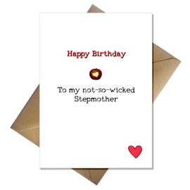 Funny Birthday Card for your Not So Wicked Step-Mum!