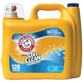 Arm & Hammer Arm & Hammer Plus OxiClean Fresh Scent, 128 Loads Liquid Laundry Detergent, 166.5 Fl oz