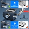 Ranbo Frameless Double-Sided Glass Door Lock,Clamp-On No-Drill,304 Stainless Steel,for 3/8"–1/2"(10-12mm)