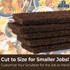 Heavy Duty XL Brown Scouring Pad 5 Pack. 10 x