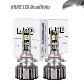 SHENKENUO 9005 HB3 LED Headlight Bulb for Car & Truck Low High Beam Fog Light 6000K White