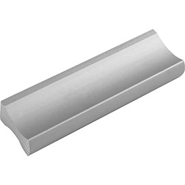 ALLES IM GRIFF Alto LA Furniture Handle 32 mm Flat Drawer Handle Width 58 mm Ideal Drawers Natural Anodised Aluminium
