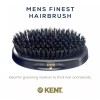 Kent MN11 Natural Black Boar Bristle Brush for Men's Grooming