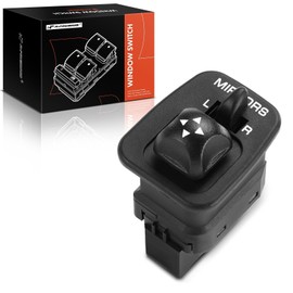 A-Premium Power Mirror Switch Compatible with 1997-2005 Ford F150 F250 F350 Super Duty Excursion Expedition Escort Thunderbird Windstar Sable, Front Left Driver Side, Replaces# F65Z17B676AB