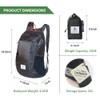 4Monster Water Resistant Foldable Backpack, Packable Hiking Daypack, Ultralight Travel