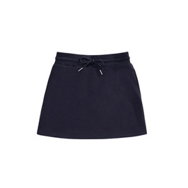 SHENHE - Minifalda deportiva con bolsillos y cintura con cordón para mujer, Azul profundo, M