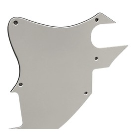 For US Tele F hole Hybrid Telecaster Conversion Blank Guitar Pickguard (3 Ply White)