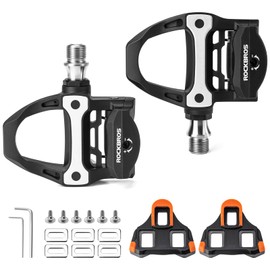 ROCKBROS Bike Pedals Carbon Fiber SPD-SL Road Bike Pedals Compatible with Shimano SPD-SL Locking Cycling Pedals Cleat Replaceable Sealed Bearing Lightweight