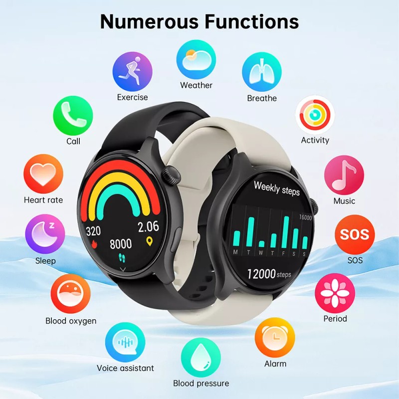 Hunkstar SA200 T6Pro Smart Watch With 100+Cloud Watch Dials,24/7Heal