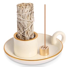 Ceramic Incense Stick and Palo Santo Holder