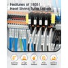 Replacement for Dymo 18051 Compatible Industrial Heat Shrink Tube Labels