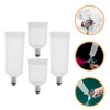 Hohopeti 4pcs Split Replaceable Airbrush Cups Clear Plastic Paint Containers