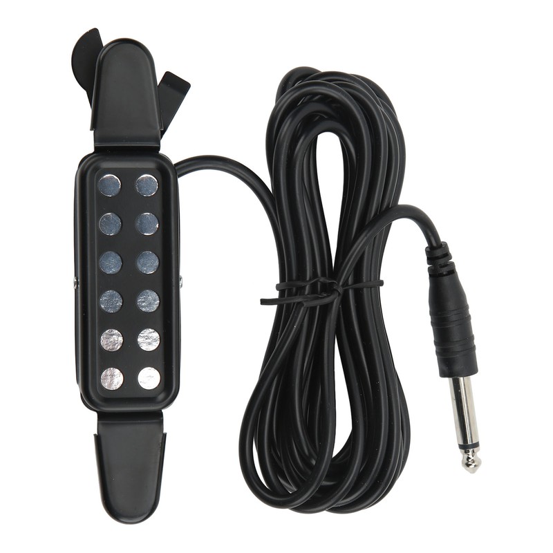 Acoustic Guitar Electric Transducer Soundhole Pickup Preamplifier Punching Free Accessories