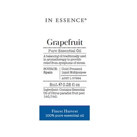 In Essence Grapefruit Pure Essential Oil 8ml
