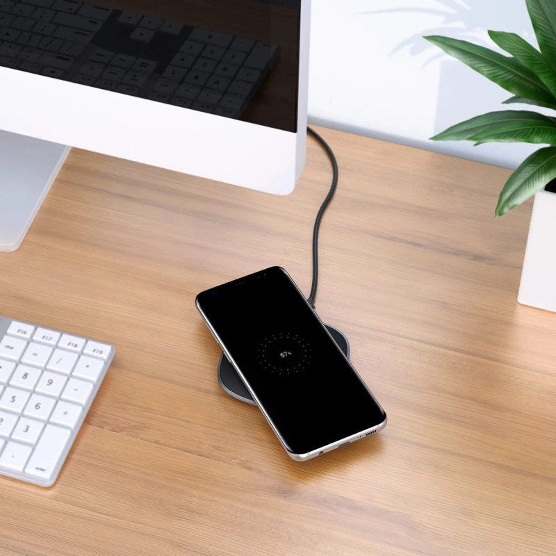 AUKEY Wireless Charger Qi-Enabled, Ultra Slim, Crafted with Style Wireless