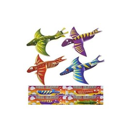 G4GADGET Pack of 12 Dinosaur Flying Glider Planes Kids Gift-Party Loot Bag Stocking Fillers Fun
