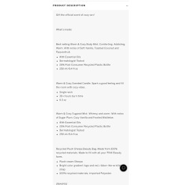 Victoria's Secret Victoria Secret PINK Cozy Up Bundle with Warm & Cozy Trio and Sherpa Beauty Bag