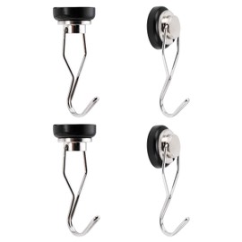 THCMAG Magnetic Hook, Super Strong, Neodymium Magnet, Vertical Load Capacity: 44.1 lbs (20 kg), Diameter 1.0 inches (25 mm), 360 Degree Rotation, 180 Degree Inversion, Stainless Steel, Rustproof,