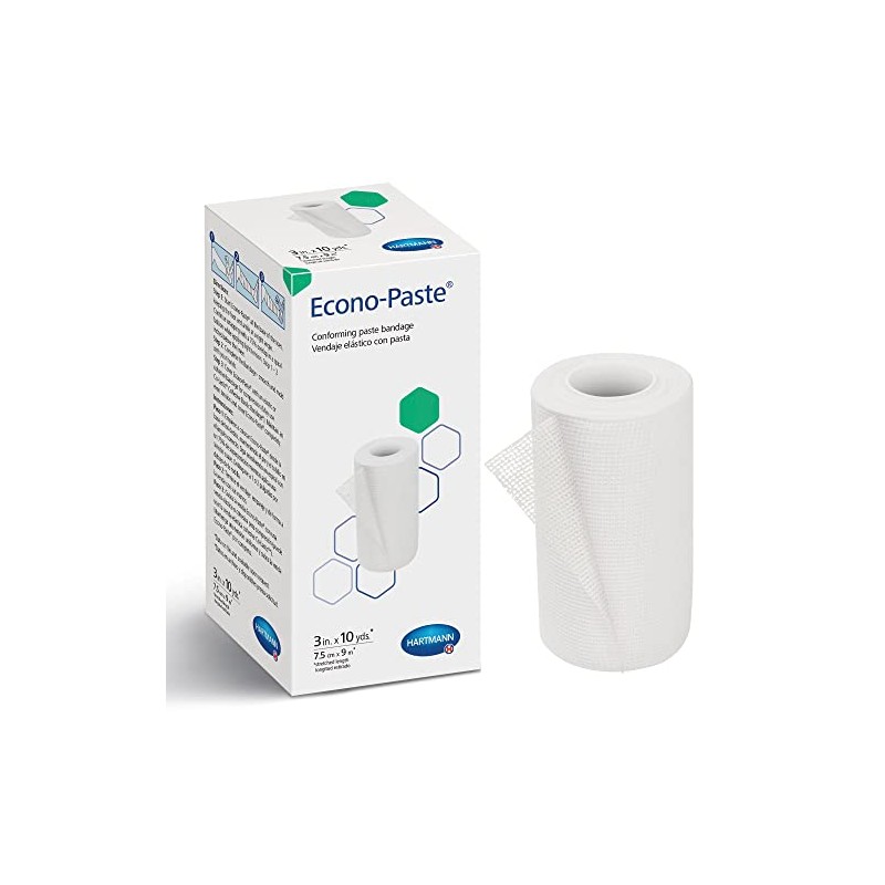 Hartmann 47300000 Econo-Paste Latex-Free Conforming Zinc-Oxide Paste Bandage, 3" Width,