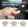 Augeny 10 Sets Seat Belt Button Stop, Plastic Seat Belt