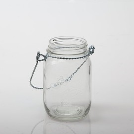 Eastland Small Mason Jar with Handle Glass Set of 6