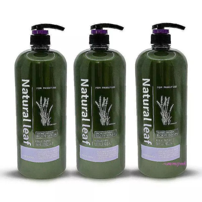Naturally 내추럴리프 3개 티트리 1500ml 바디워시 꽃향 라벤더fgh112 Naturally Life