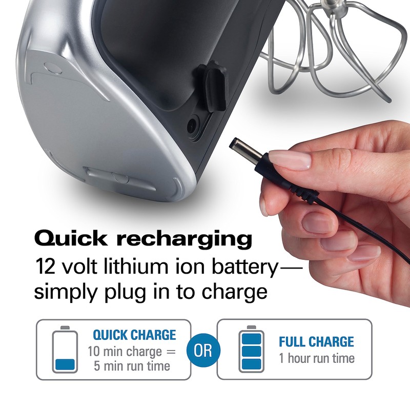 Hamilton Beach Professional Cordless Electric Hand Mixer with Infinite Speed