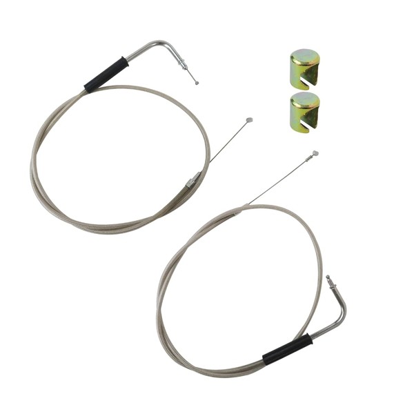 KOGUNXU New 42" Throttle Cable and Idle Cable Kit Stainless