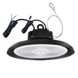 1 pack LED UFO High Bay Light 240W 33600LM white daylight 5700K Industrial Light Waterproof IP65 Outdoor Lighting Lamp Commercial Bay Lighting for Garage Factory Warehouse Workshop Gym (240W, 1 pack)