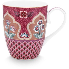 Pip Studio Flower Festival Scallop Deco Handle Yellow Dark 145 ml