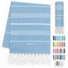 LeStoff Turkish Hammam Beach Towel 100% Organic Cotton Prewashed 95x180cm