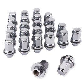 MEILUNBS 24PCS M12x1.5 Lug Nuts, 13/16 (21mm) Hex 1.85 Inch Length OEM Replacement for Lexus ES300 GS300 GS400, Toyota Camry Avalon Highlander, Mitsubishi Lancer Outlander Chrome