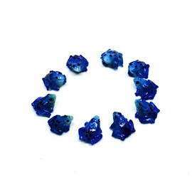 An_Shop 10pcs Artificial Animal Accessories Clay Blue Frog Packs Miniature Figurine Mini Decorative for DIY Ornament Craft DIY Dollhouse