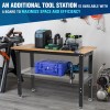 Workpro Adjustable Workbench 48"X22"/60''x2 - 48"x22" with Leveling Foot