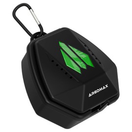 ARGOMAX Sports Lip Guard Case with Clip, Specializing Storage of Mouthguards with Lip Protection. Compatible with Various Brands of Lacrosse & Football Lip Guard, Black+Green.