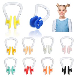 Thursday April Nose Clip Swimming Pack of 10 Nose Clip Waterproof Nose Clip for Adults and Children Swimming Freedivers and Beginners
