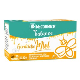 McCORMICK MULLEIN LEAF TEA (HONEY FLAVOR) - TE DE GORDOLOBO SABOR MIEL (25 BAGS)