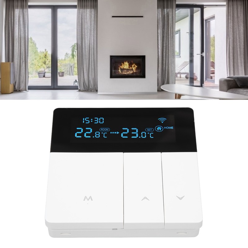 Intelligent Digital Thermostat LCD Display APP Control NTC Programmable Thermostat