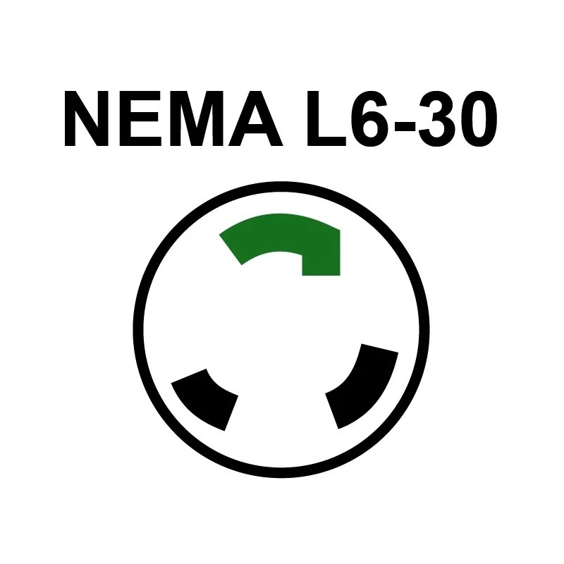 Journeyman-Pro NEMA L6-30P Pair Plug 30A 250V Locking Male Female