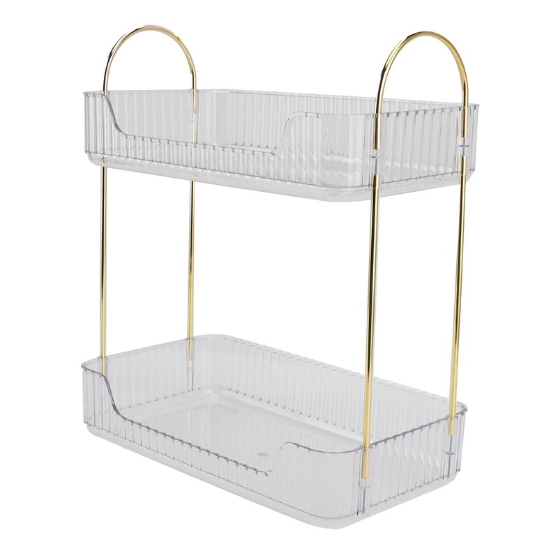 Double Layer Makeup Stand Modern Light Luxury 2 Tier Makeup