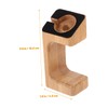 COHEALI 3 pcs Bamboo Charging Stand for Smart Watch Lightweight