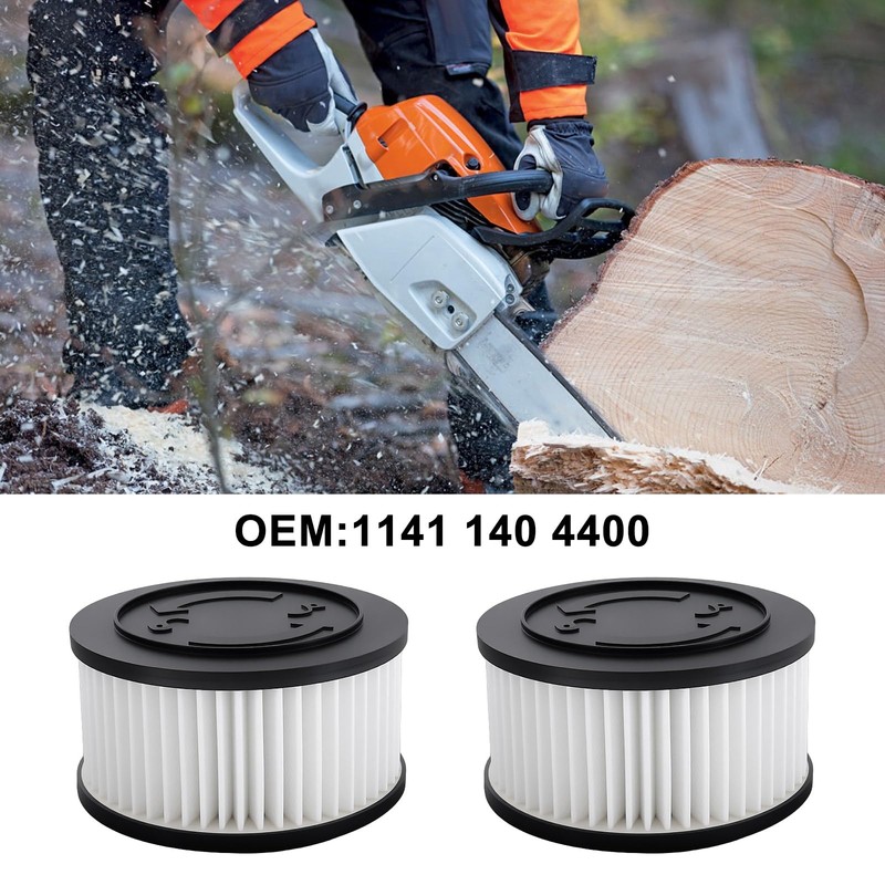 ECSiNG 2x Chainsaw Air Filter 1141 140 4400 Compatible with