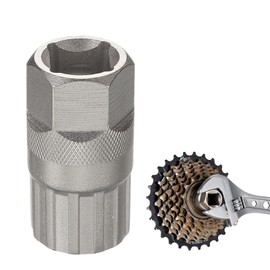 Bicycle Cassette Tool, Sprocket Puller Accessories Tool, Cassette Puller, Sprocket Puller, Bicycle Sprocket Puller, Tool for Removing Cassettes & Sprockets, Crank Puller Bicycle (Silver)