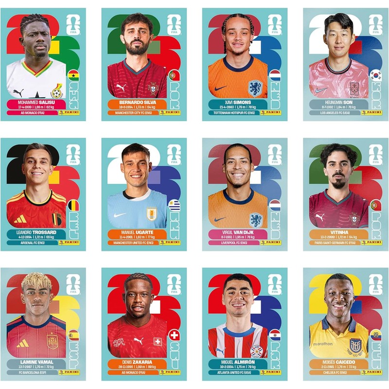 Colección de pegatinas de la Copa Mundial 2026 de la