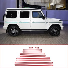 carmotion88 ABS Carbon Side Door Body Molding Kit Decorate Trim For Benz G Class W463 19-20