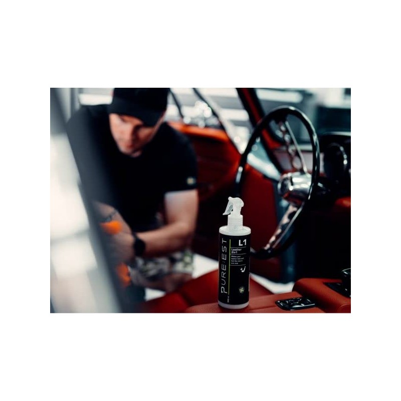 Pure:est L1 Leather Cleaner & Protector - 2-in-1 Formula for